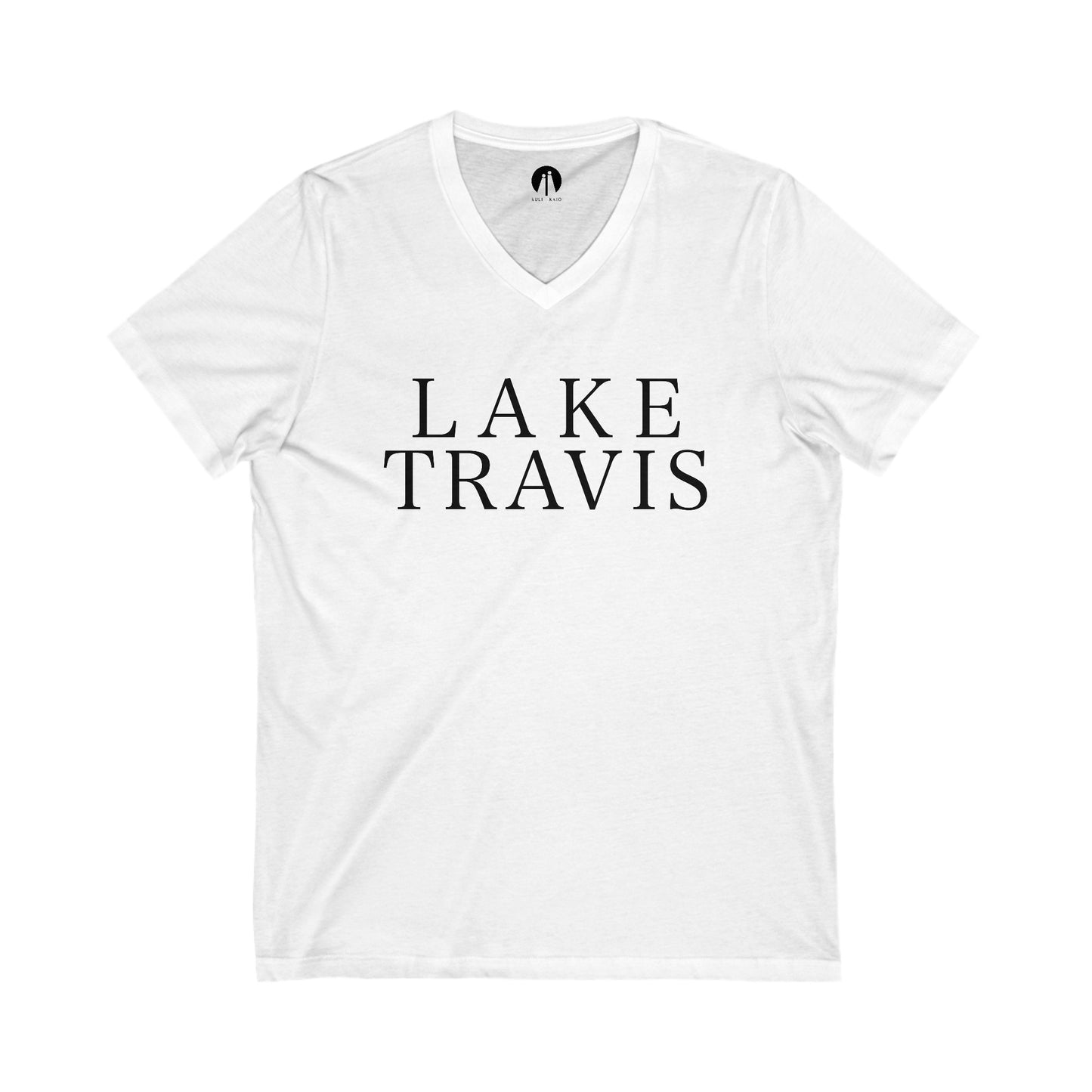 LAKE TRAVIS Adult Unisex V-Neck Tee