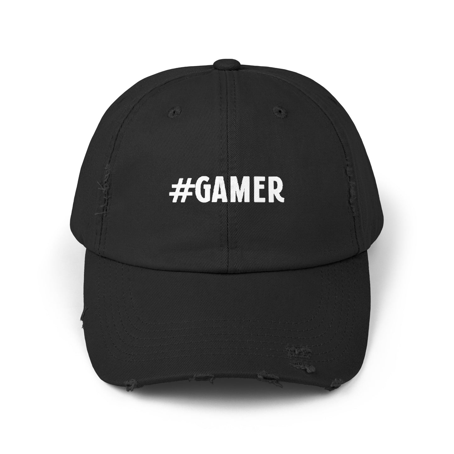 #GAMER Distressed Cap