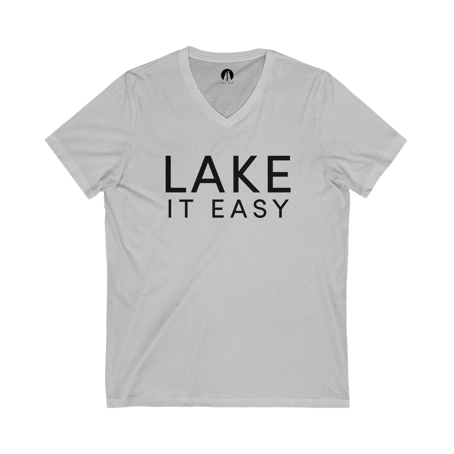 LAKE IT EASY Adult Unisex V-Neck Tee