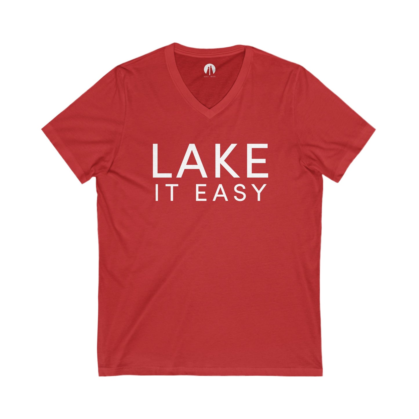 LAKE IT EASY Adult Unisex V-Neck Tee