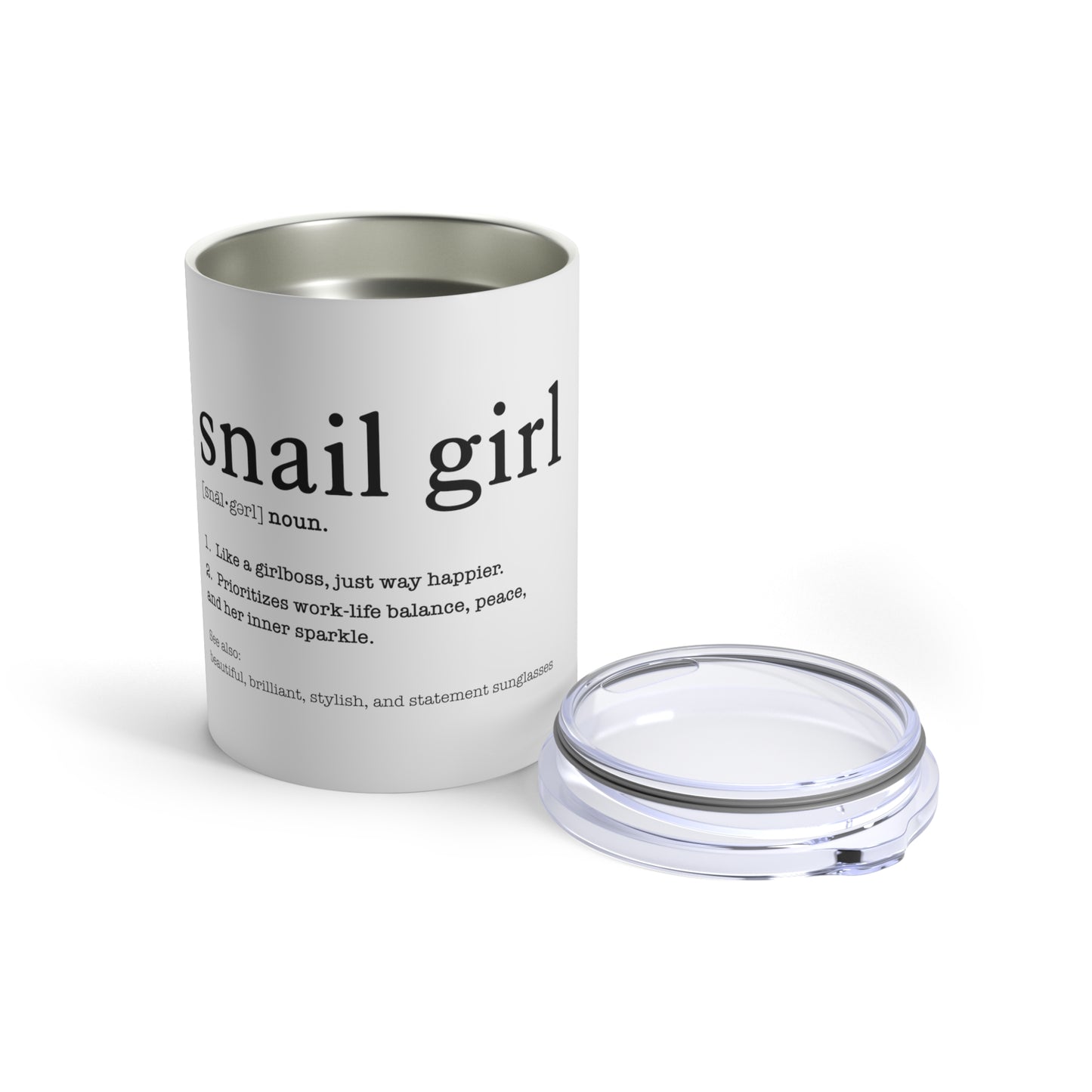 SNAIL GIRL Wine Tumbler