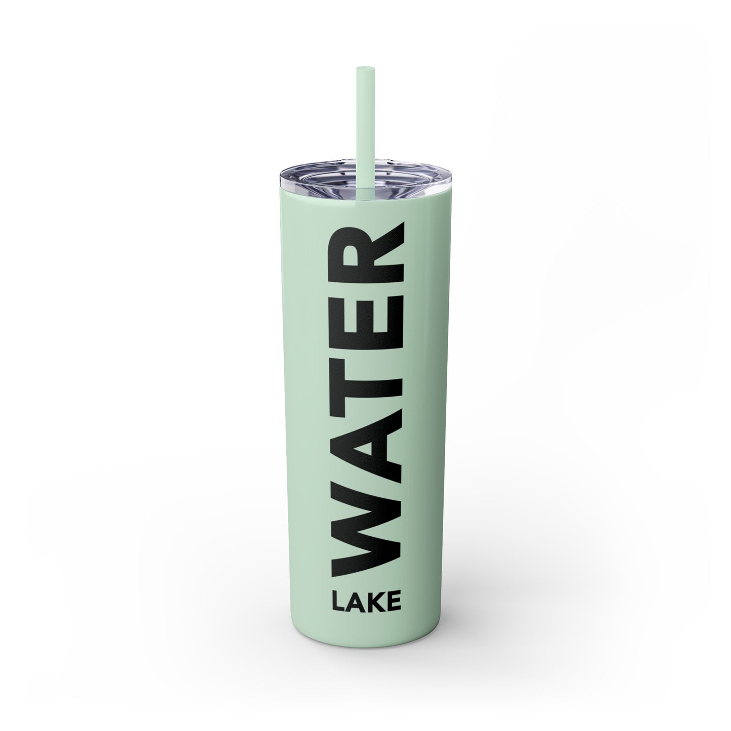 LAKE WATER Skinny Tumbler with Straw