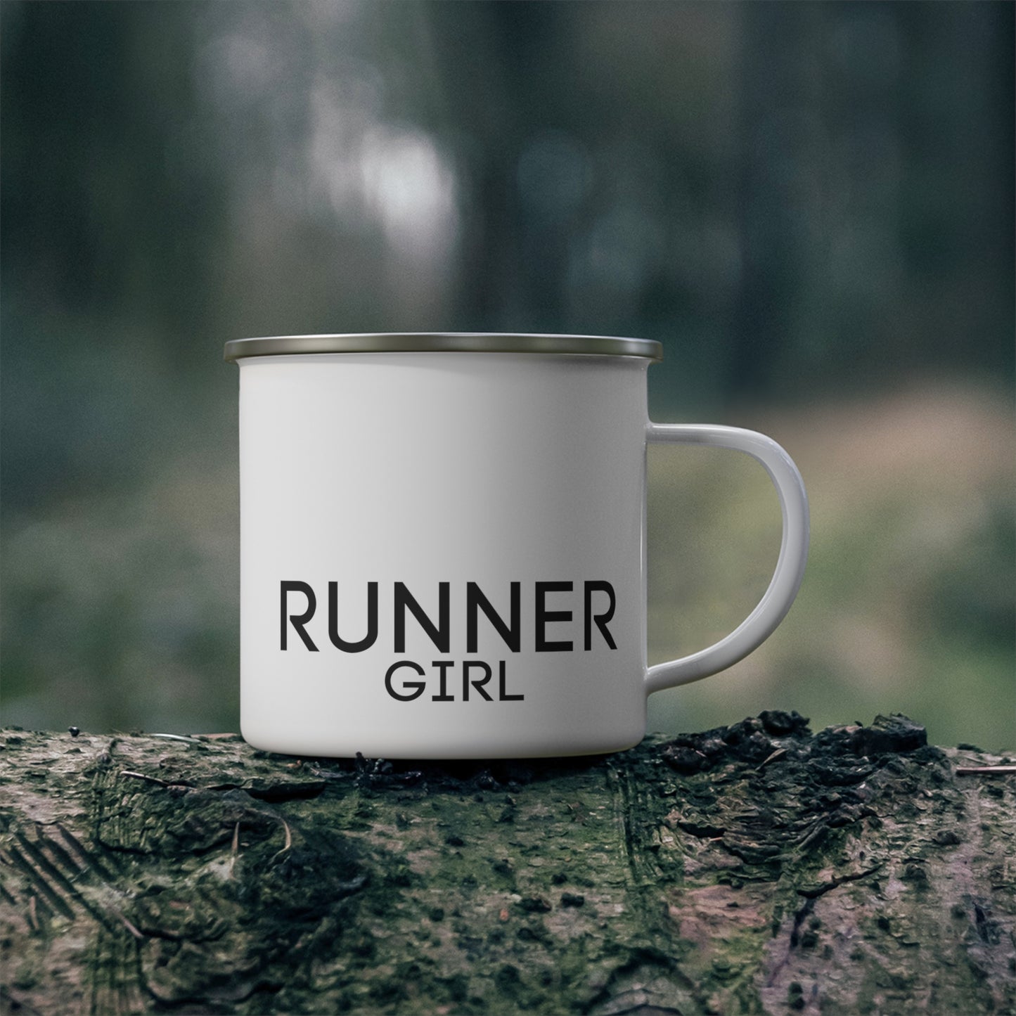 RUNNER GIRL Enamel Camp Mug