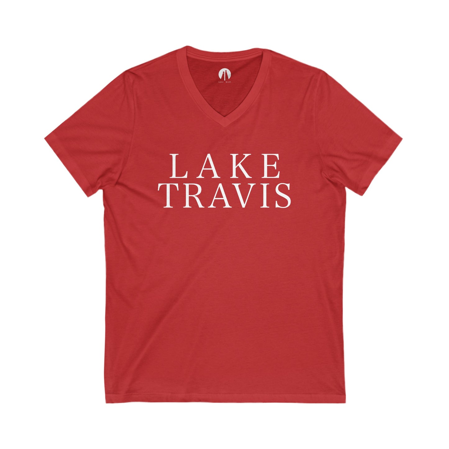 LAKE TRAVIS Adult Unisex V-Neck Tee