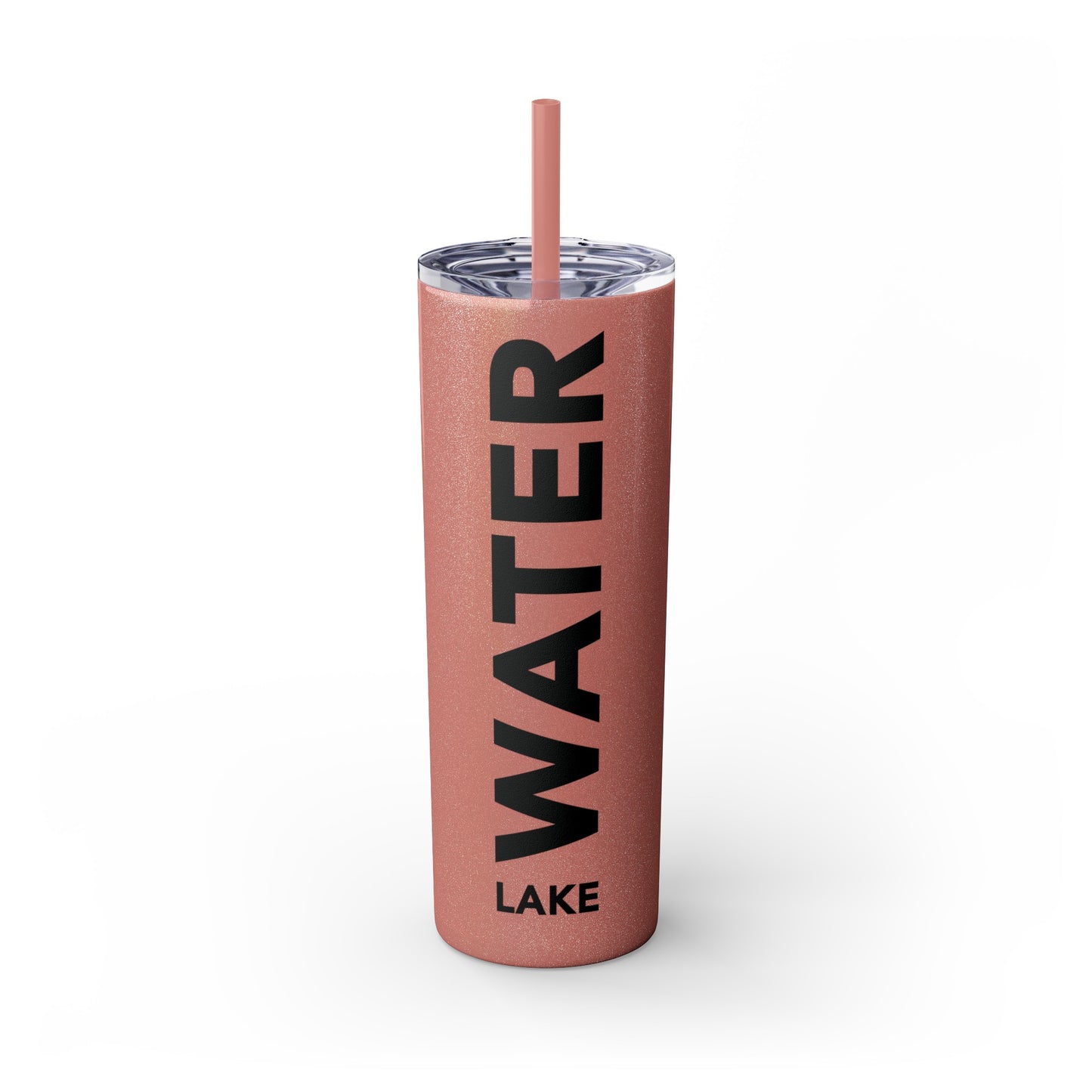 LAKE WATER Skinny Tumbler with Straw