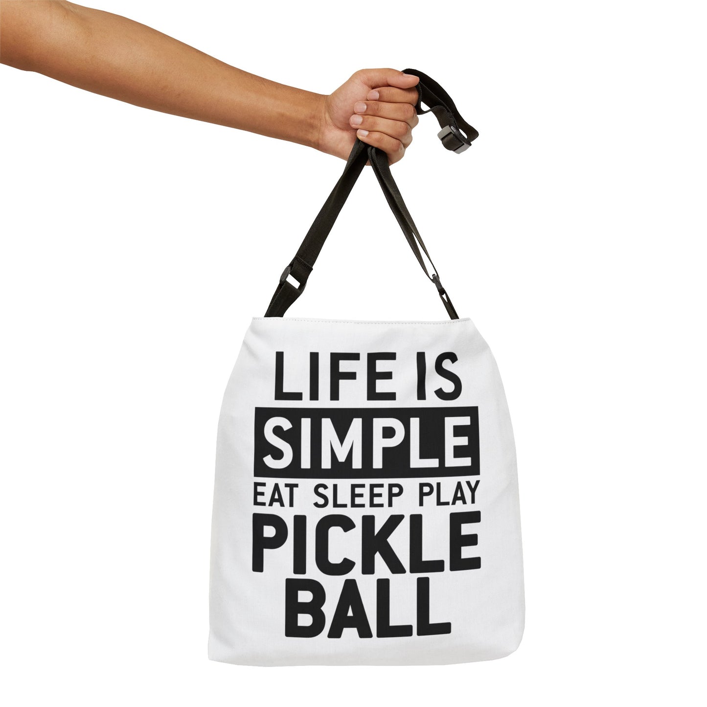 LIFE IS SIMPLE Adjustable Tote