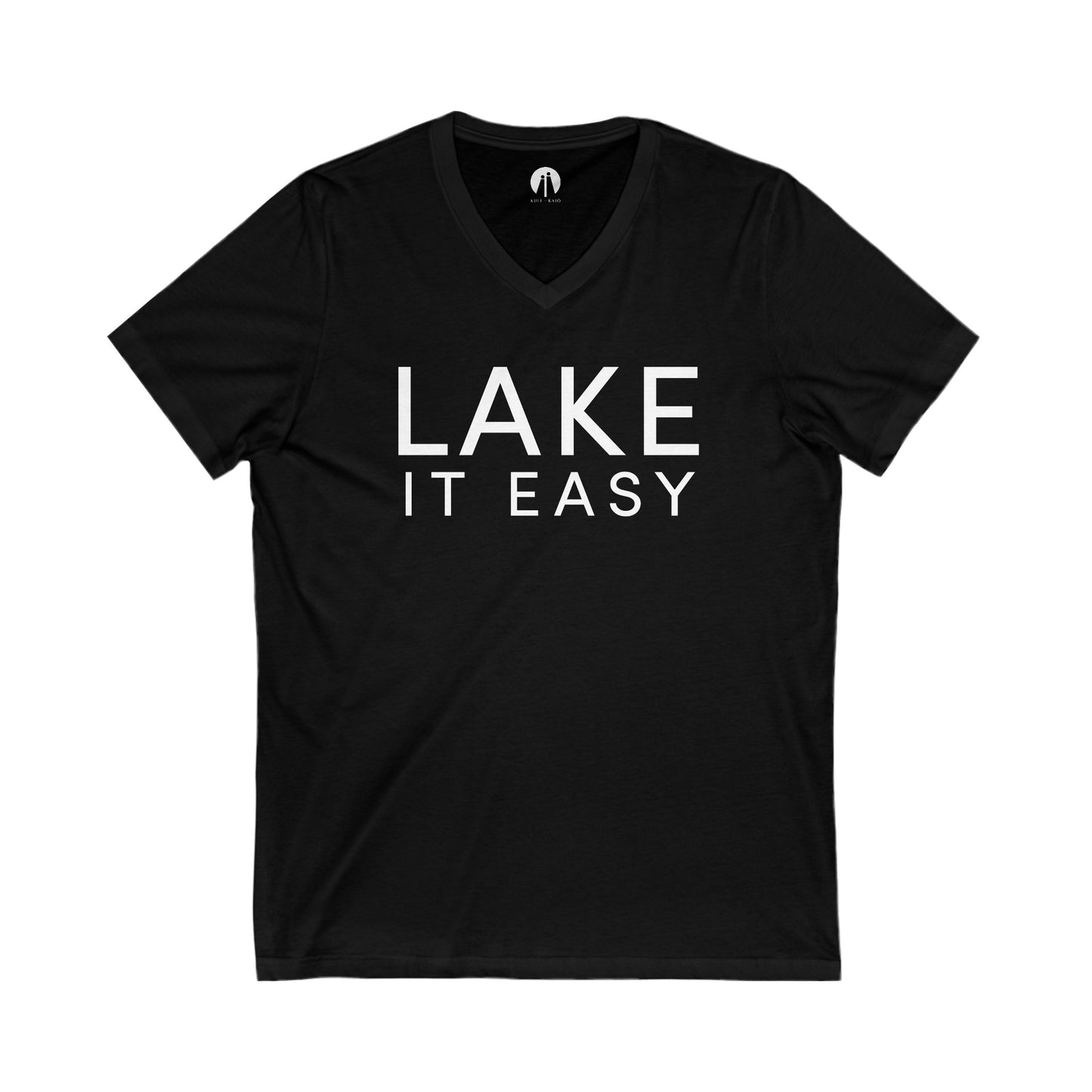 LAKE IT EASY Adult Unisex V-Neck Tee